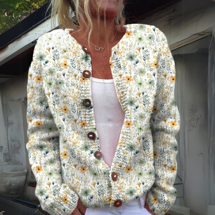 TALIA | FLORAL PRINT CARDIGAN