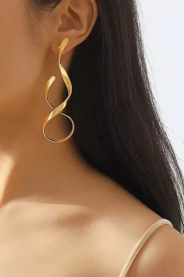 ISMARA | SLEEK SPIRAL EARRINGS