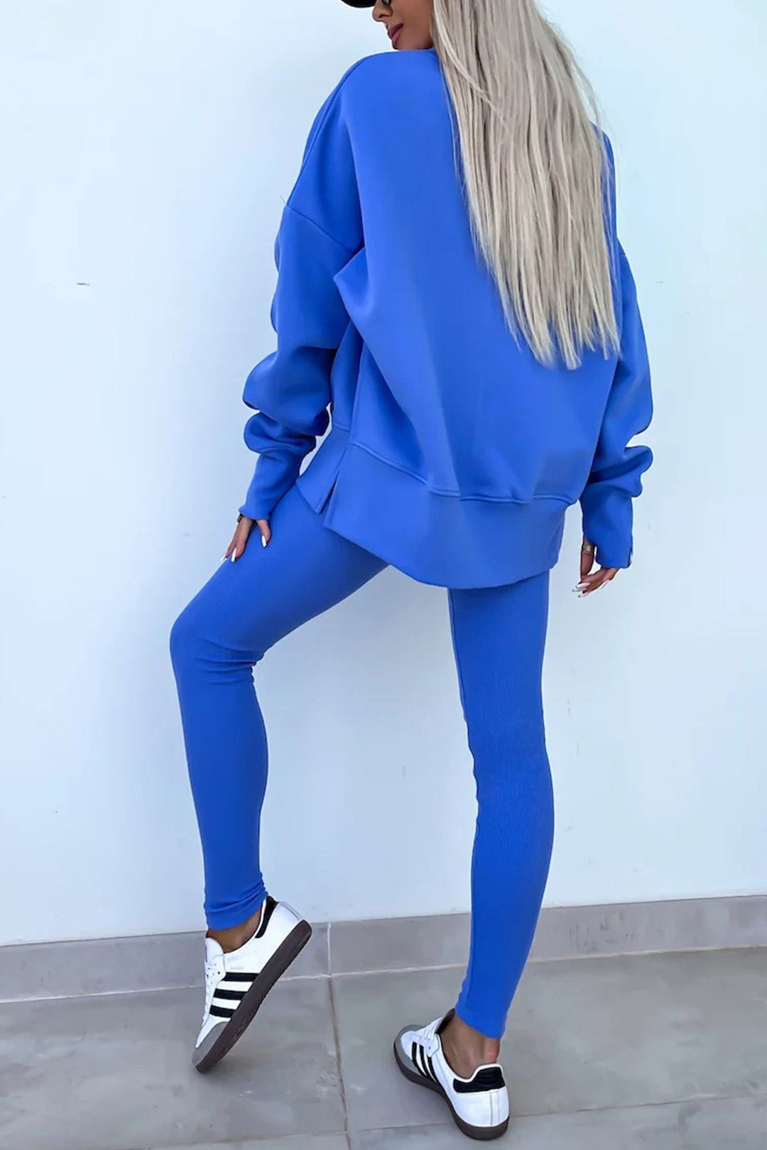 ALICE | CREW NECK SLIT SWEATSHIRT LEGGING SUITS