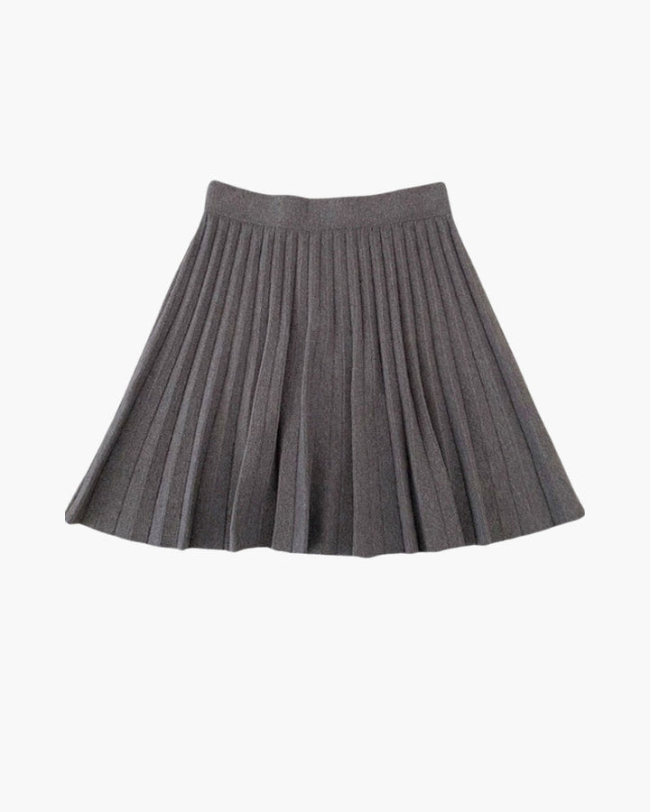 OXFORD | PLEATED WOOL MINI SKIRT