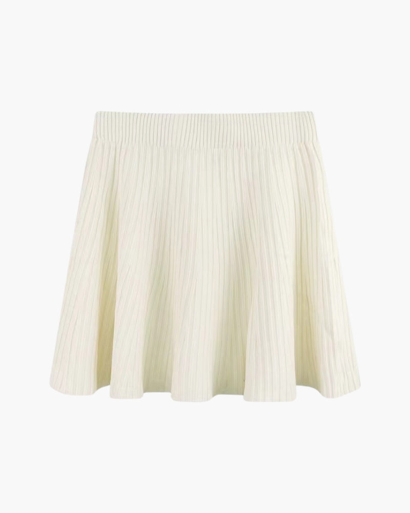 OXFORD | PLEATED WOOL MINI SKIRT