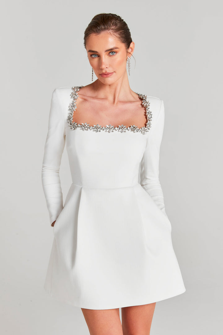 SIMONE | CRYSTAL A-LINE DRESS