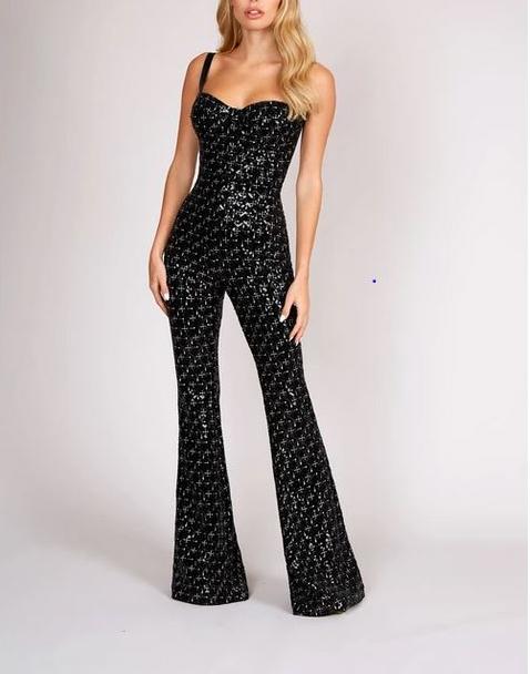 AVAH | GLAMOROUS SEQUIN JUMPSUIT