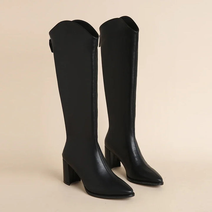 High Sleek Boots - Black