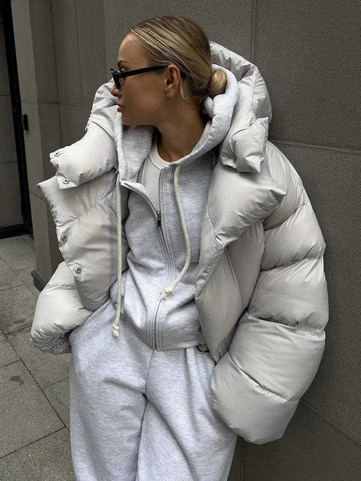 AZELINA | OVERSIZED DOUBLE LAYERED PUFFER JACKET