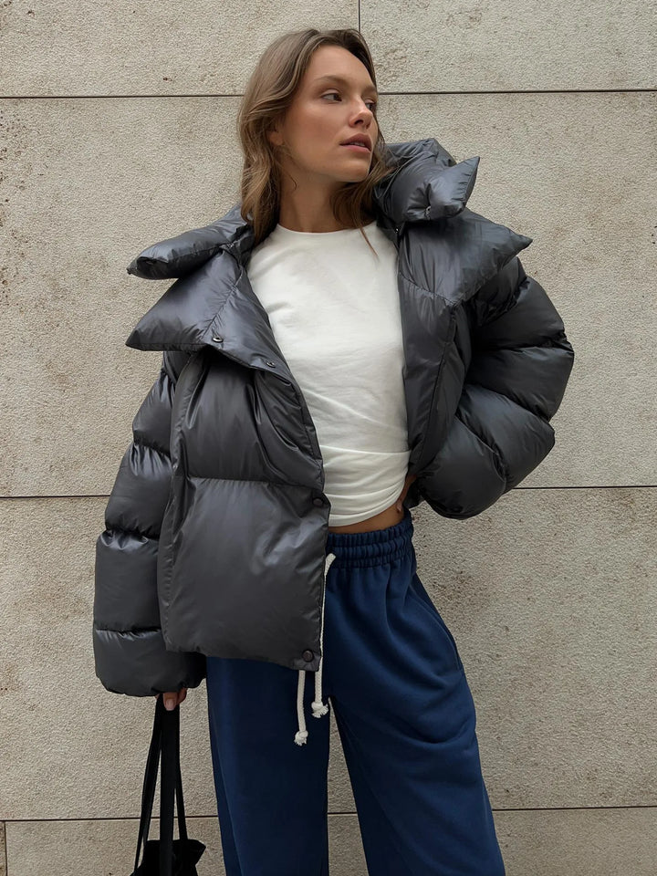 AZELINA | OVERSIZED DOUBLE LAYERED PUFFER JACKET