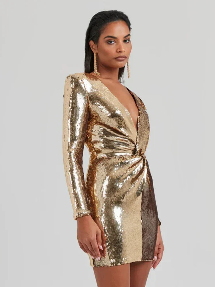 HARLEY | LUXURIOUS GOLD DRESS