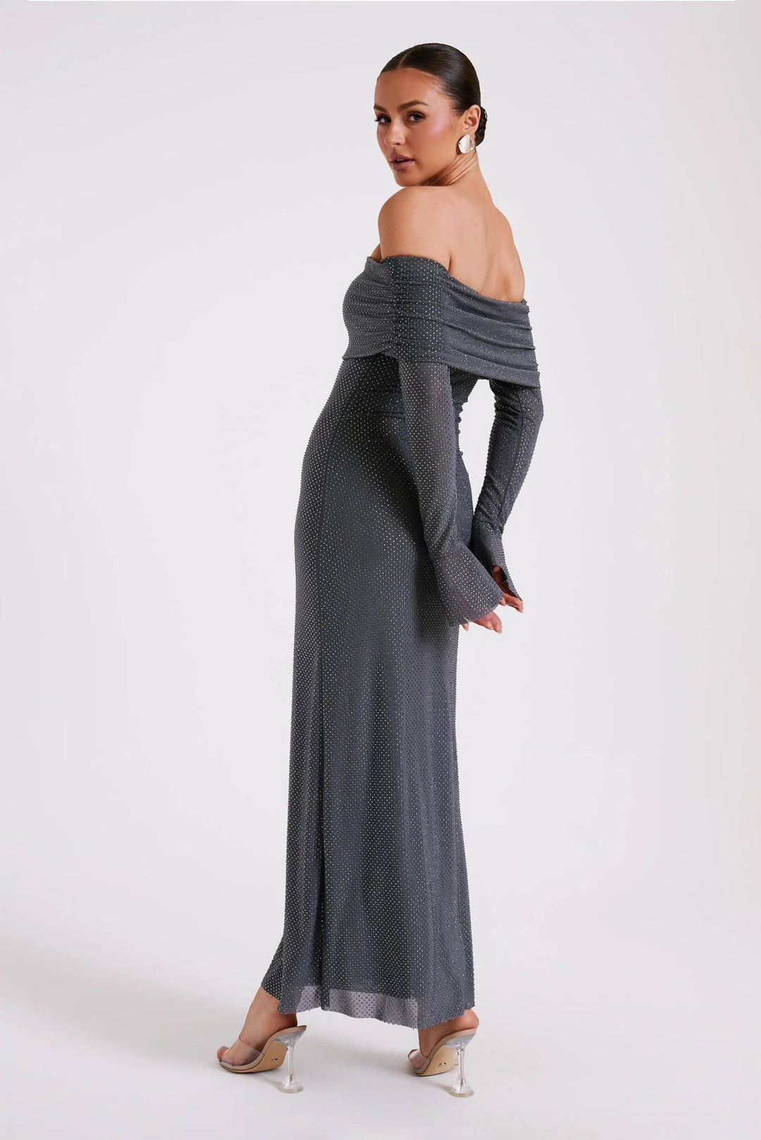 AURORA | OFF SHOULDER MAXI DRESS