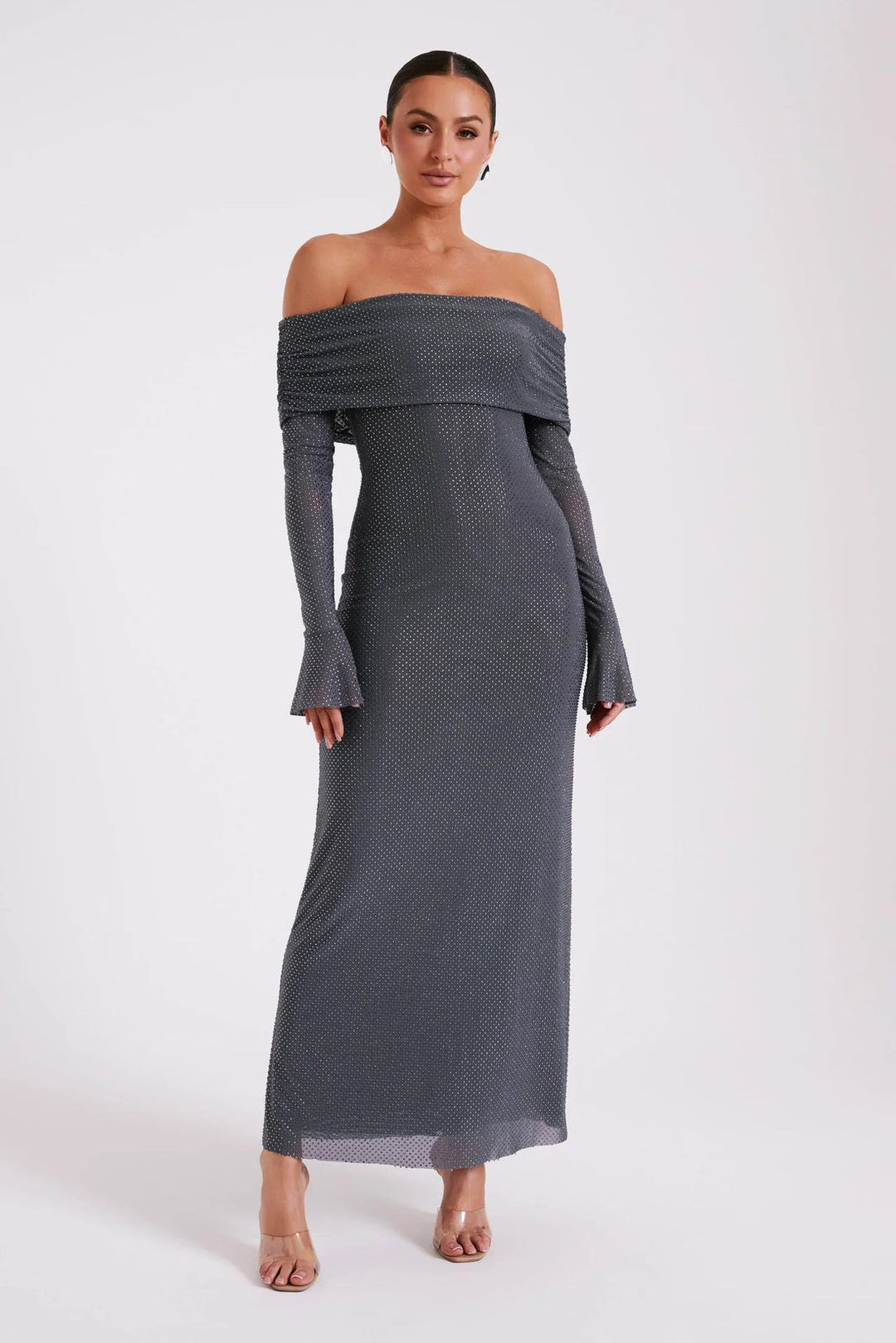 AURORA | OFF SHOULDER MAXI DRESS