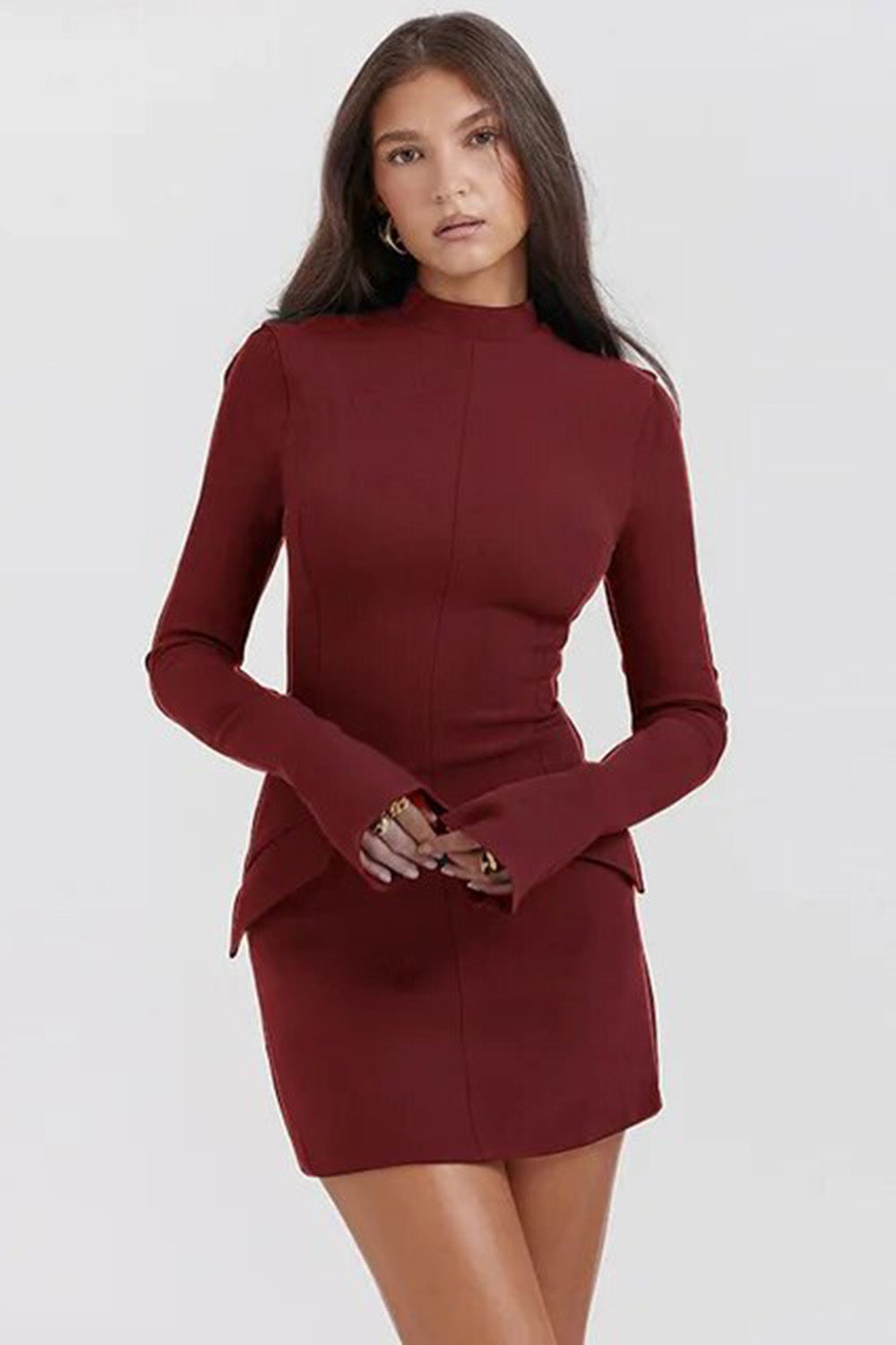 HAILEY DRESS - BROWN