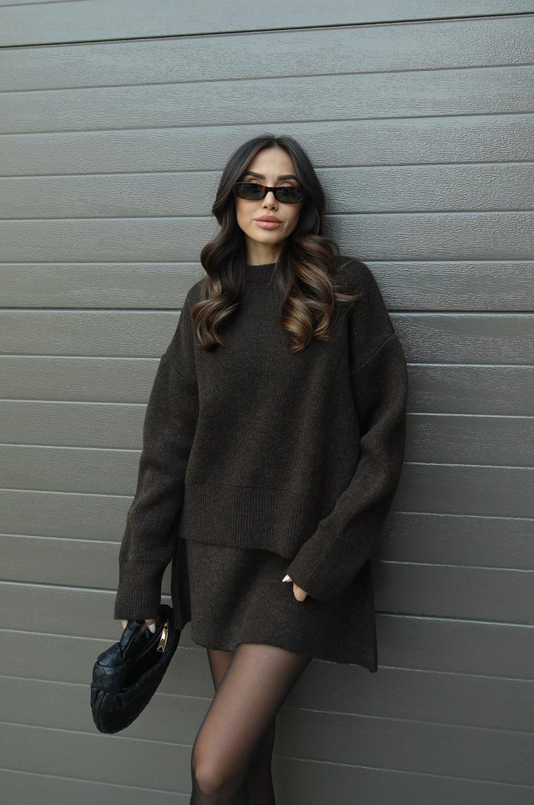 HELENA | KNIT SKIRT SUIT (TOP + SKIRT)