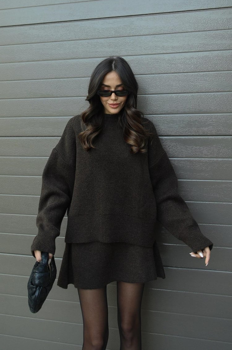 HELENA | KNIT SKIRT SUIT (TOP + SKIRT)