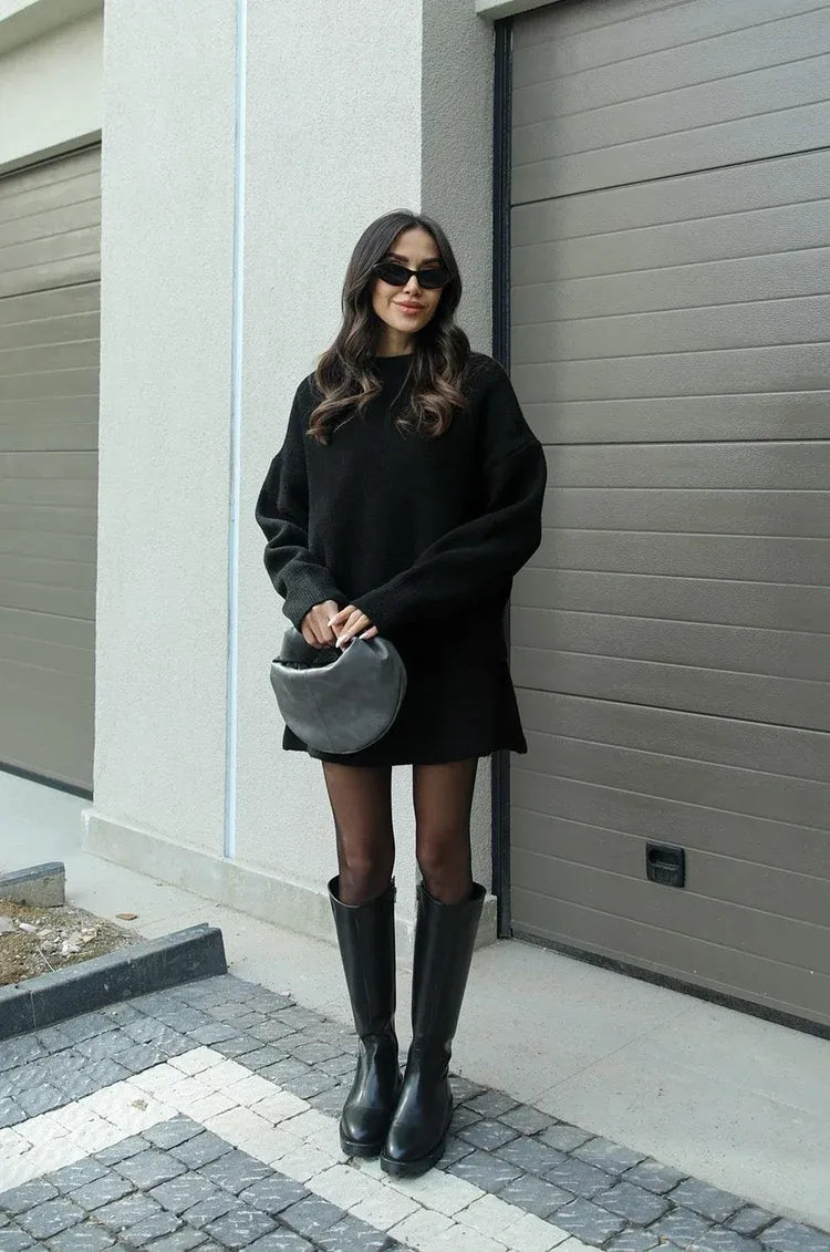 HELENA | KNIT SKIRT SUIT (TOP + SKIRT)